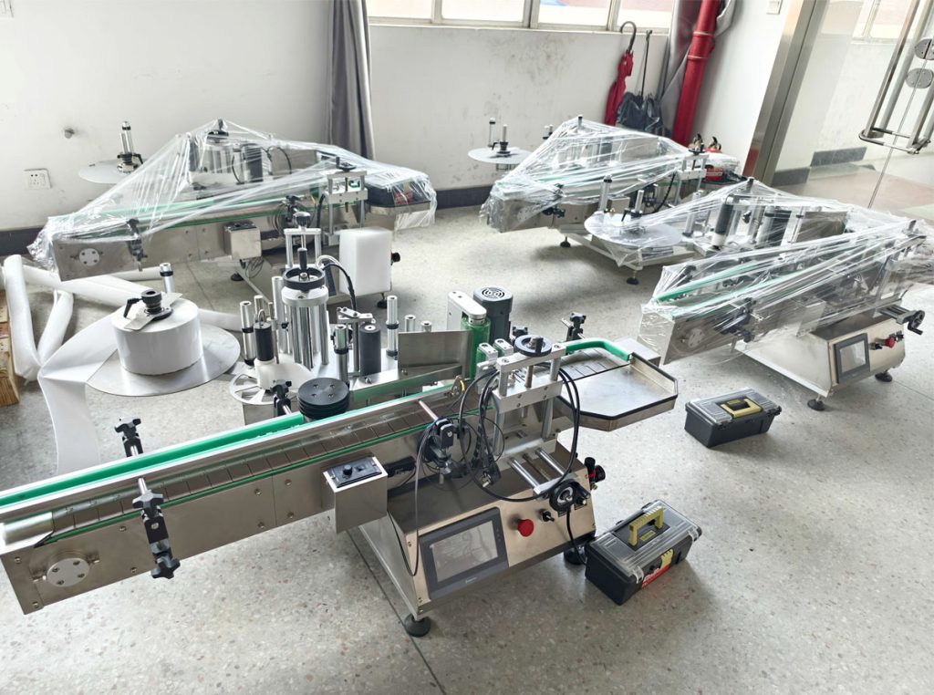 labeling machine for high speed for round shampoo bottle