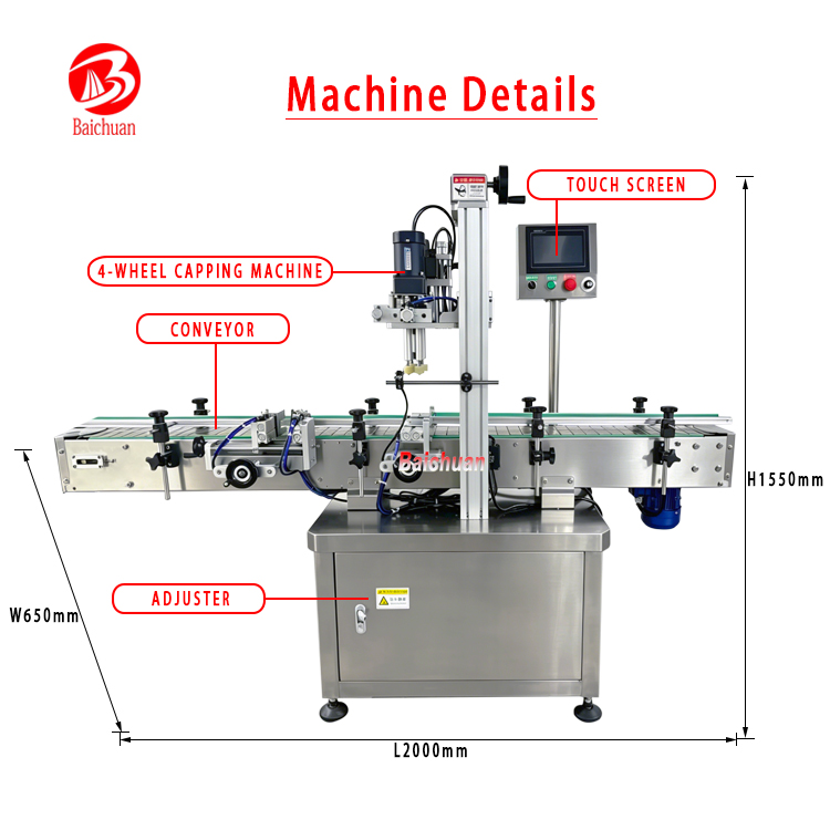 good quality automatic touch screen servo rotary plastic bottle screw capping for beverage production line good quality automatic touch screen servo rotary plastic bottle screw capping for beverage production line